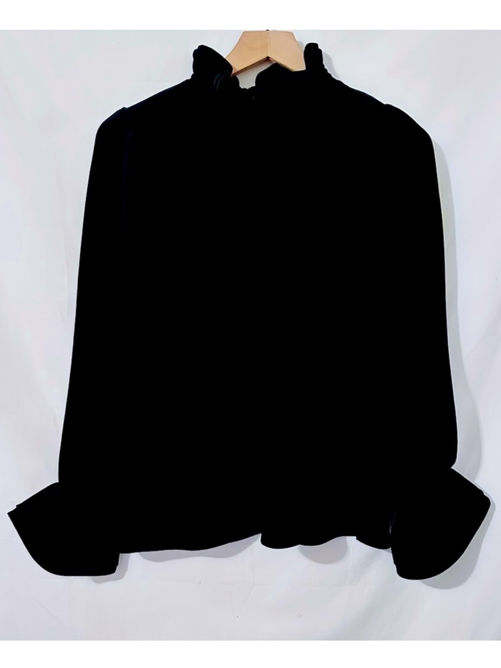 J. Crew | Top | Ruffleneck Top in 365 Crepe
